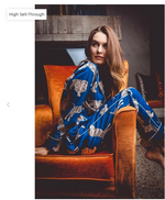 Load image into Gallery viewer, LADIES TIGER PAJAMAS BLUE
