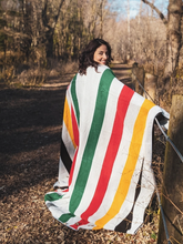 Load image into Gallery viewer, PIONEER STRIP ALPACA BLANKET #1
