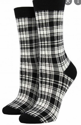 PLAID WHITE SOCKSMITH