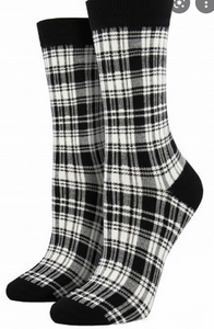 PLAID WHITE SOCKSMITH