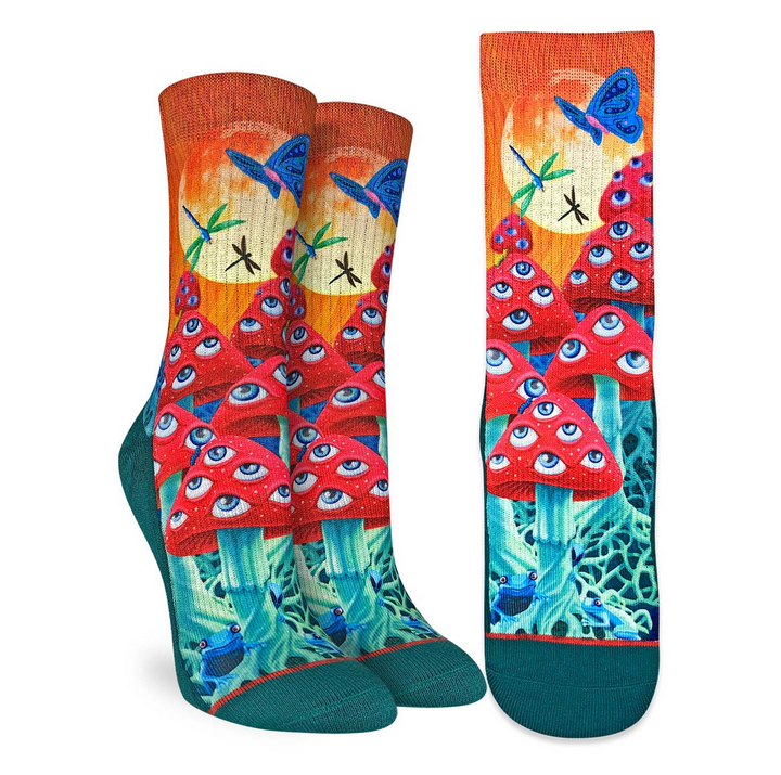 WOMENS MAGIC MUSHROOMS SOCKS 5236