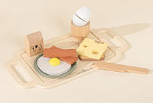 Load image into Gallery viewer, WOODEN BREAKFAST &amp; TRAY PLAYSET
