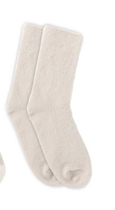 LONG FUR STRIPE CREW SOCK 2 PK L-7286-280