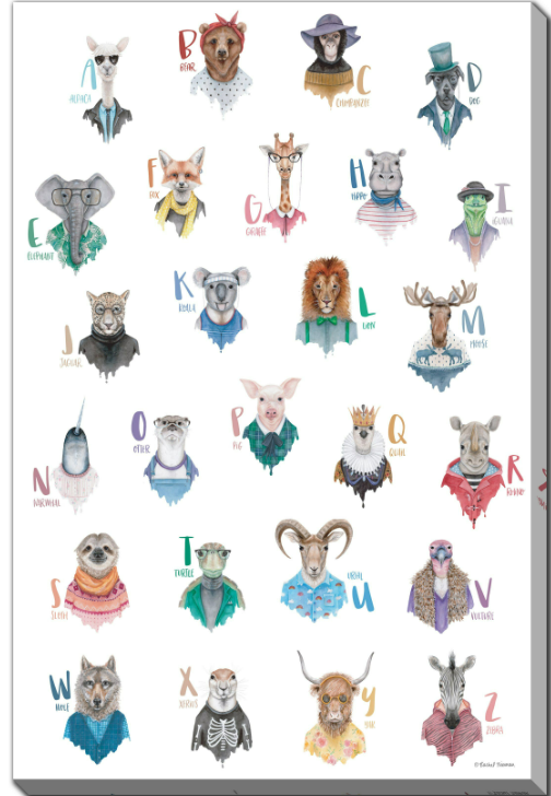 ANIMAL ALPHABET POSTER D2838-2228