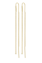 Load image into Gallery viewer, ANDREA RECYCLED CHAIN CRYSTAL EARRINGS
