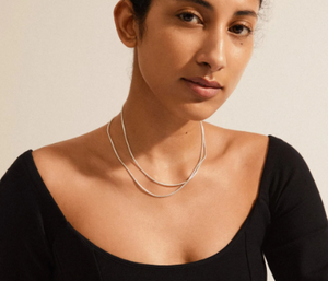 SOLIDARITY RECYCLED SNAKE CHAIN NECKLACE