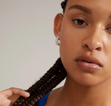 Load image into Gallery viewer, CREATE RECYCLED CRYSTAL HOOP EARRINGS
