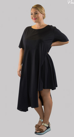 Load image into Gallery viewer, ASYMETRICAL SHIRT DRESS SU8156
