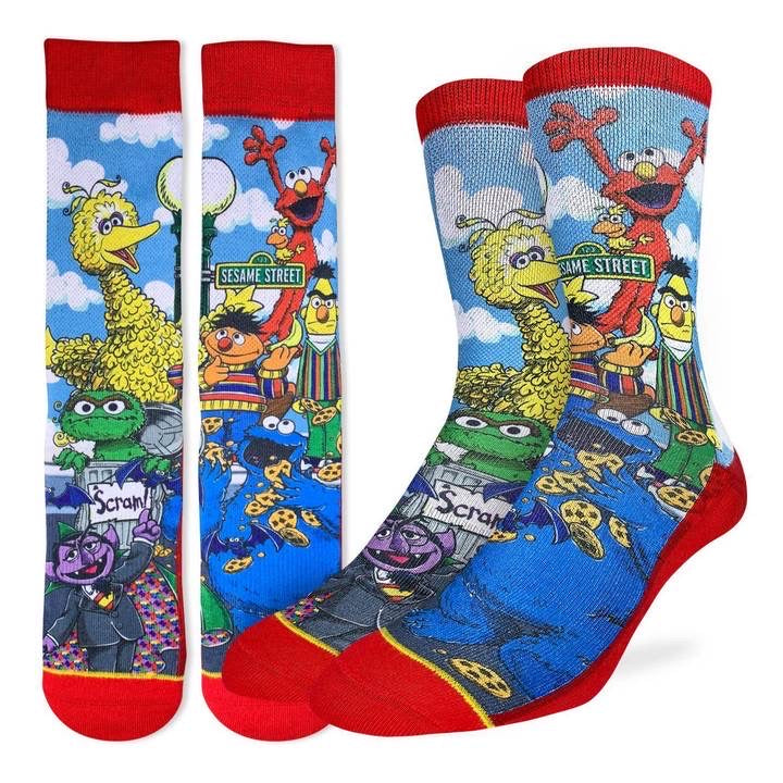 GOOD LUCK SOCK- SESAME STREET SIZE 5-9 AND 8-13C