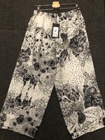 Load image into Gallery viewer, GRIZAS PRINTED WASHED LINEN PANT WITH POCKET
