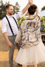 Load image into Gallery viewer, Market of Stars - Take My Hand Printed Bamboo Bohemian Cropped Kimono
