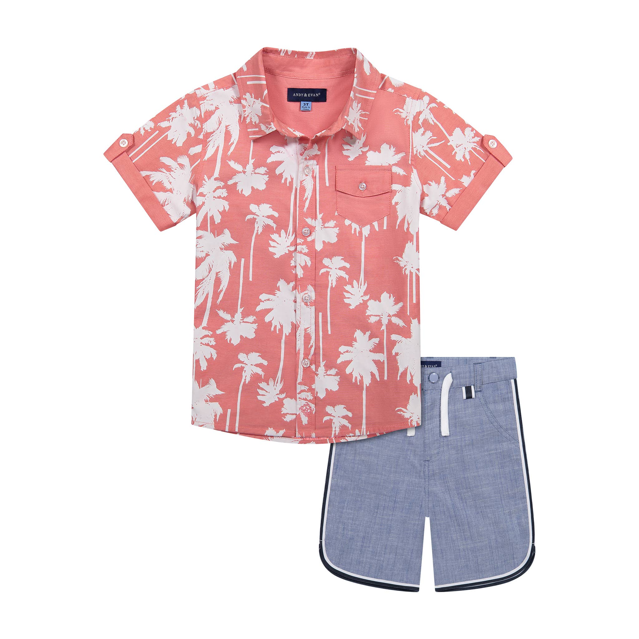 BOYS BUTTONDOWN SHORT SET*