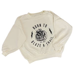 Legacy Sweatshirt | Motorcycle on Antique White