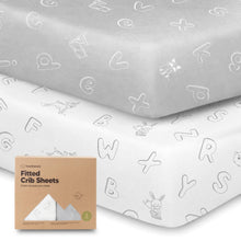 Load image into Gallery viewer, 2-pack Organic Cotton Fitted Crib Sheet
