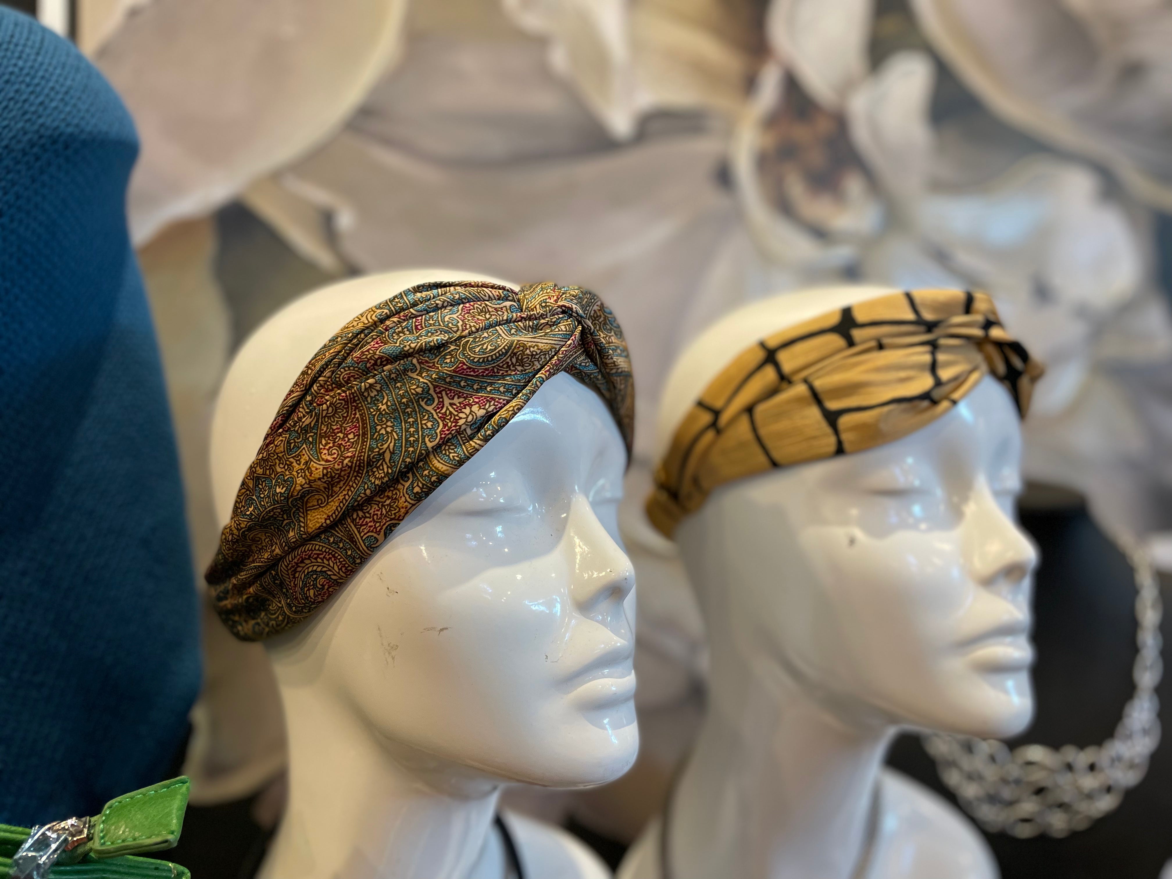 SILK HEADBANDS FROM RECYCLED SARIS