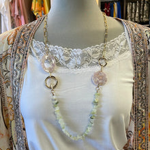 Load image into Gallery viewer, METAL AND STONE NECKLACE NK22110/1
