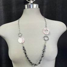 Load image into Gallery viewer, METAL AND STONE NECKLACE NK22110/1
