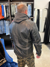 Load image into Gallery viewer, LEATHER HOODIE JACKET 40582
